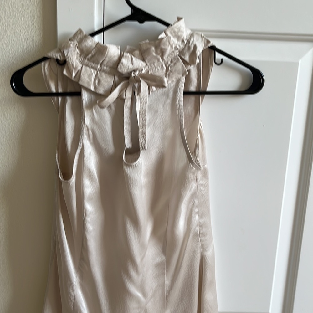 Black& white silk blouse xs - Picture 3 of 6